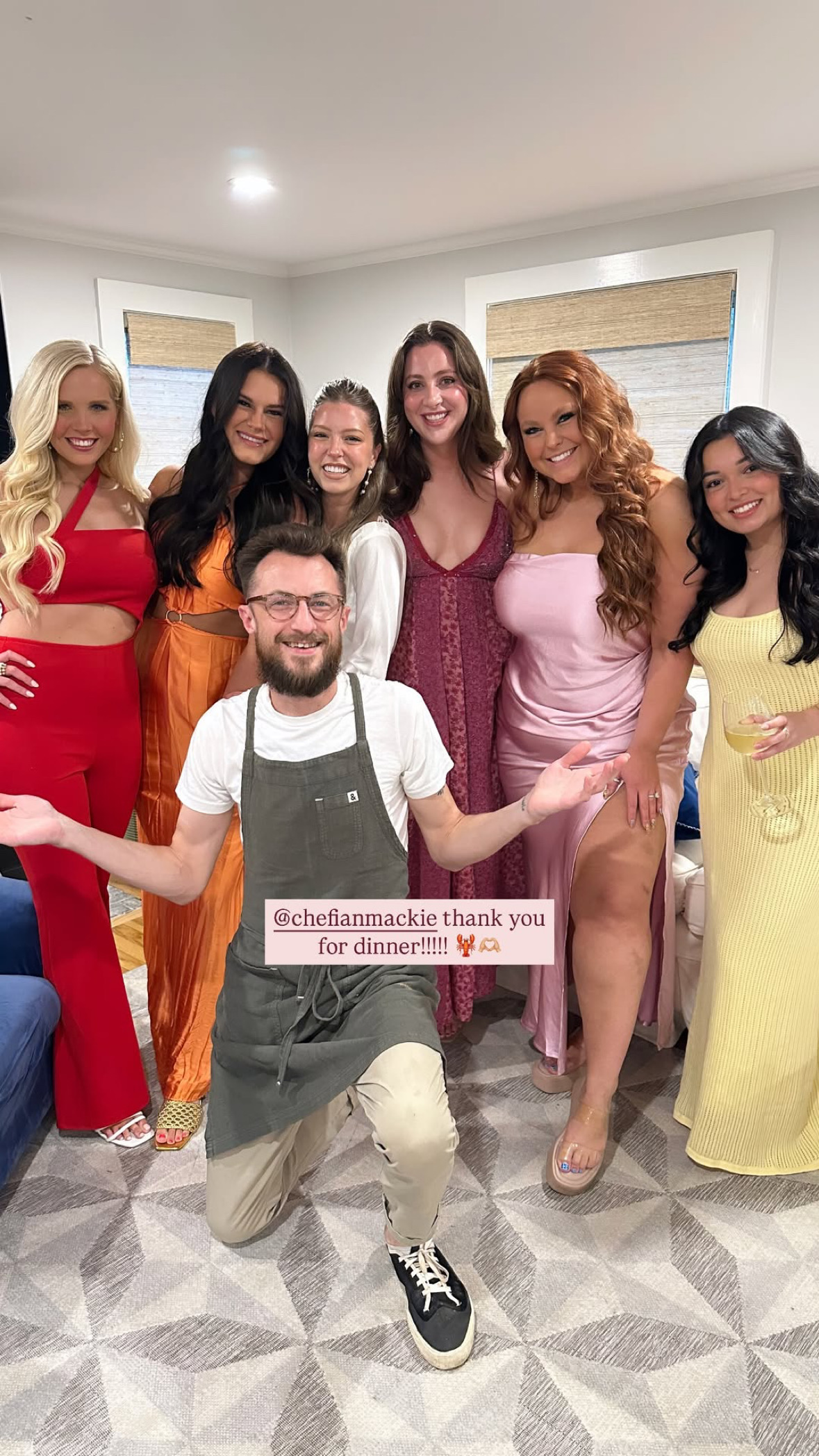 Bachelorette Dinner Menu